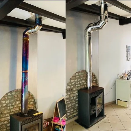 Remplacement d'une chaudière et d'une cheminée à Tournai